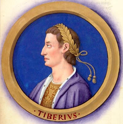 Descrizione dei dodici Cesari con le loro figure 3-Tiberio da Jean Bourdichon